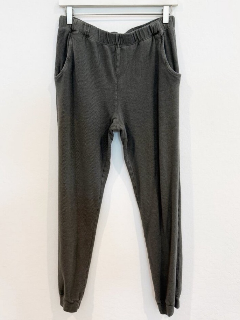 Monrow Pull On Elastic Waist Jogger Pants Relaxed Sweatpants Lounge Casual Large